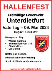 Hallenfest der FFW Unterdietfurt am Vatertag, 9. Mai 2024