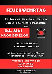 FFW Unterdietfurt - Jugend- Feuerwehr- Schnuppertag am 4. Mai 2024
